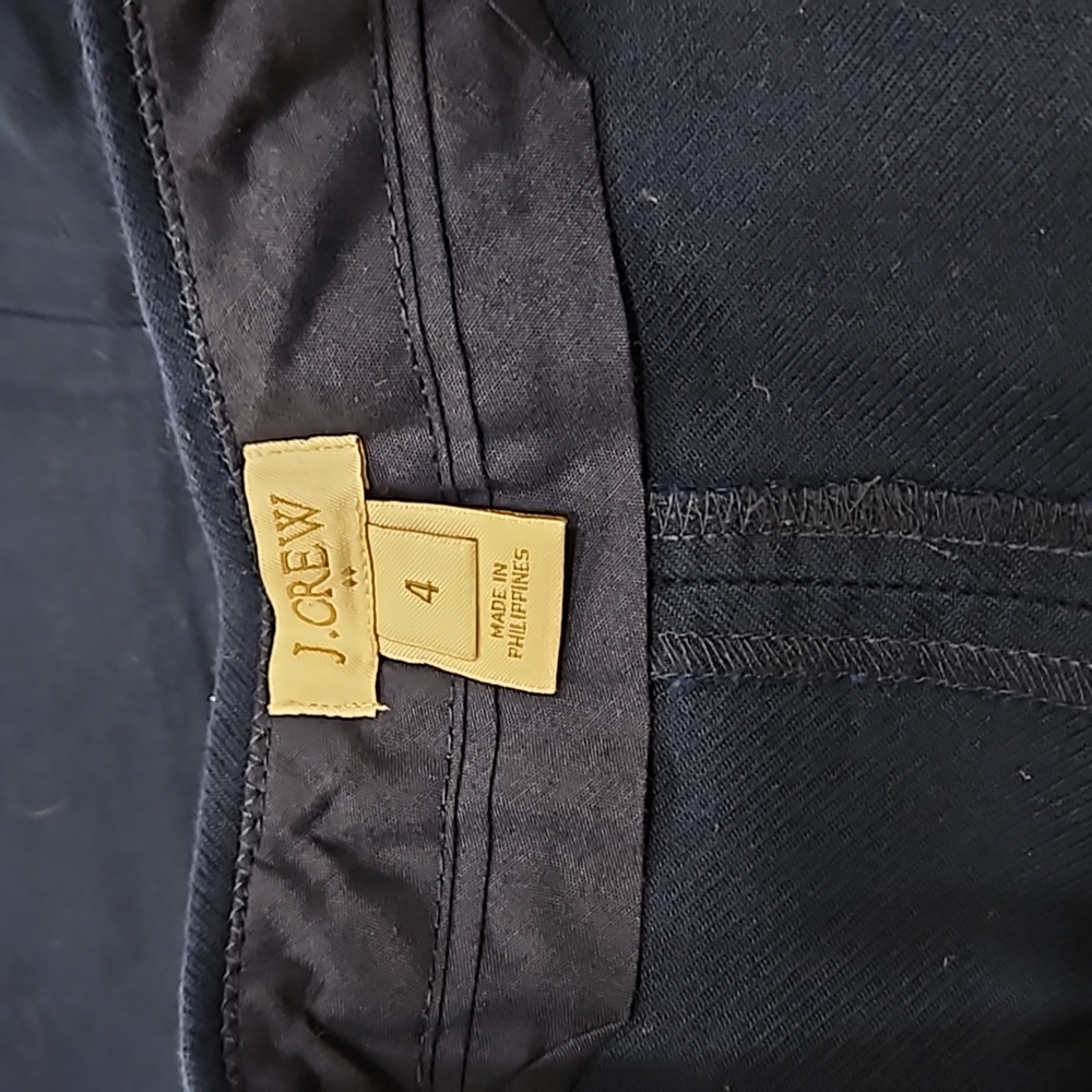 J. Crew Navy Skirt with Gold Buttons - Picture 6 of 7